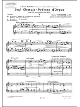 Sitio Opus 67-5. - Charles Tournemire - Partition - Orgue
